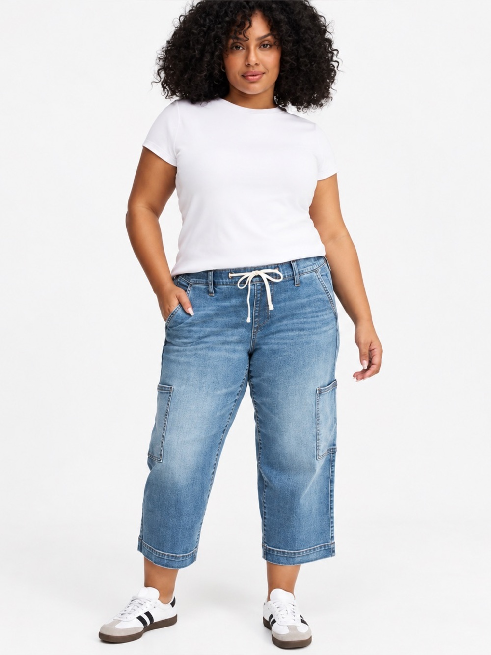 Torrid Crop Weekend Mid Rise Wide Leg Super Soft Jeans NWT